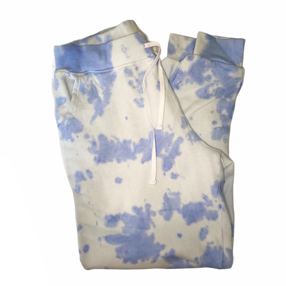 NWT Blue/White Tie-Dye Joggers